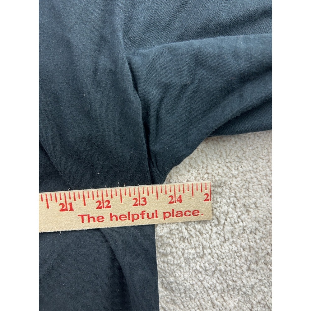 Thin Blue Line American Flag Shirt Mens 2XL Black Patriotic Police Support Tee‎ - Picture 5 of 11